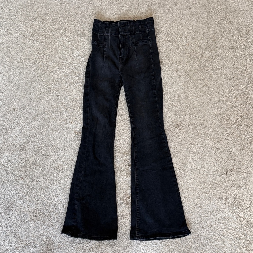 We the Free Jayde Flare Jeans in Onyx